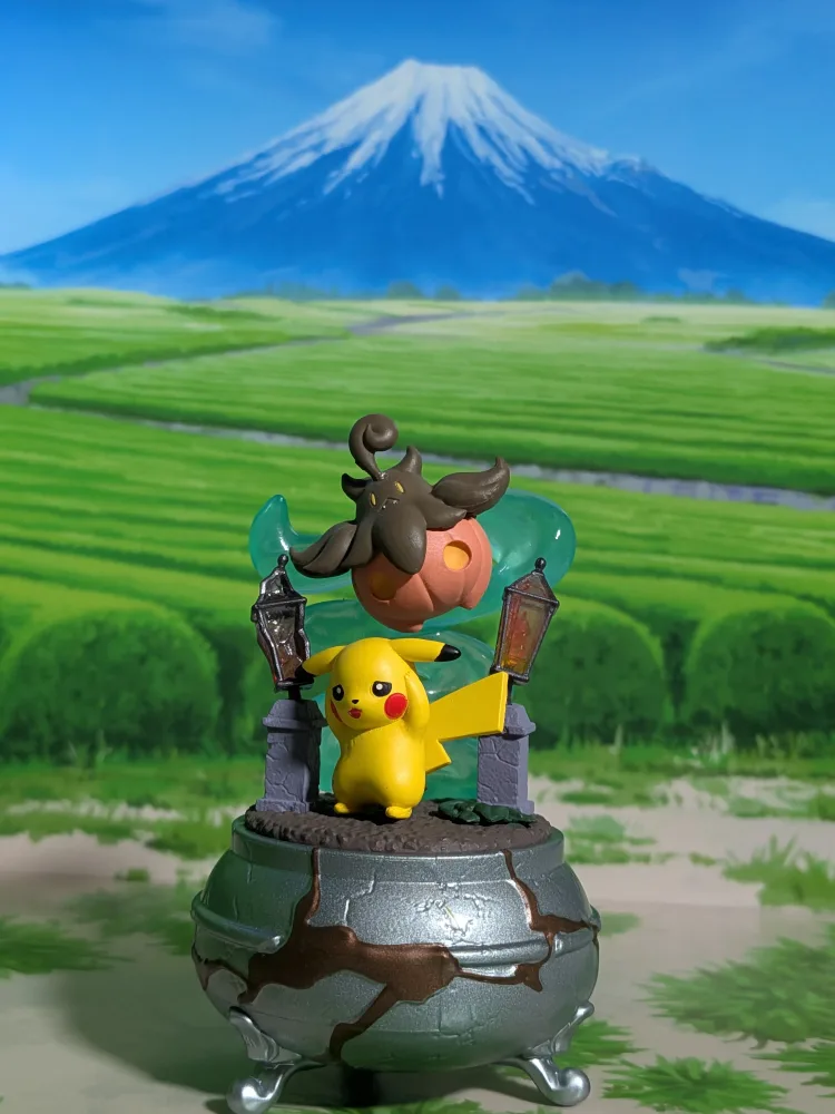 Re-Ment Pokémon Little Night Collection Vol.2 – Pikachu & Pitrouille – Pumpkaboo | Bokeibou (~10cm)