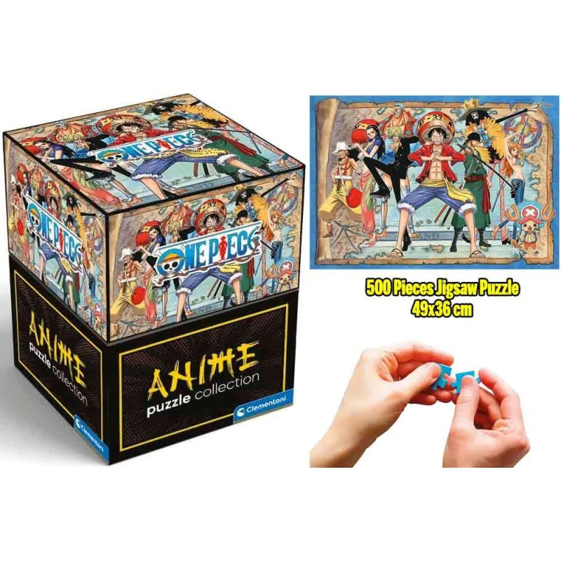 Anime Puzzle Collection - Cube500 One Piece: Map - Jigsaw Puzzle 500 Pcs