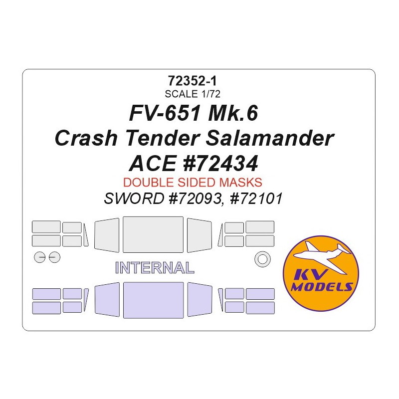 FV-651 Mk.6 Crash Tender Salamander (conçu pour être utilisé avec les kits ACE ACE72434) - Double face