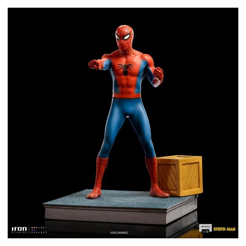 Figurine Statue animée spider-man 60s 1/10