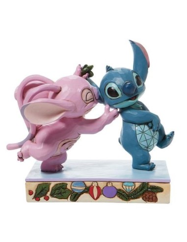 Figura Disney Stitch y Angel Muerdago