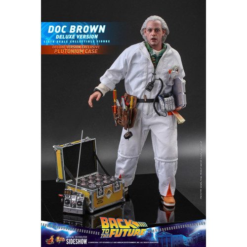HotToys MMS610 Retour vers le Futur Doc Brown (Back to the Future) Figurine Deluxe Version 30cm