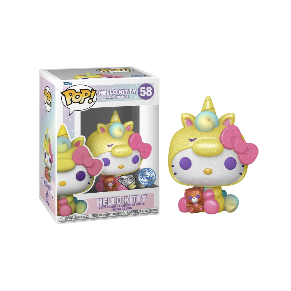 Figurine Pop HELLO KITTY - POP Sanrio N° 58 - Hello Kitty (Diamond)