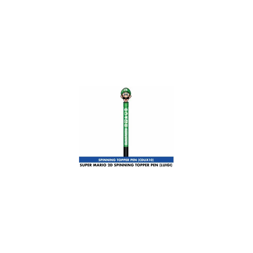 SUPER MARIO - Luigi - 2D Spinning Topper Pen