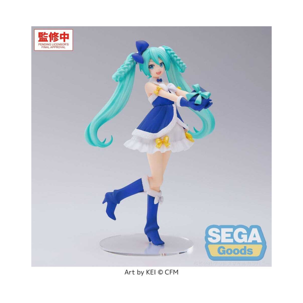 Character Vocal Series 01: Hatsune Miku figurine PVC High Premium Hatsune Miku Sapphire Christmas Ver. 21 cm