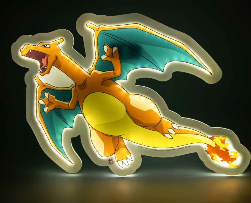 Charizard Wall Lamp – Pokémon – Light Up Neon Style