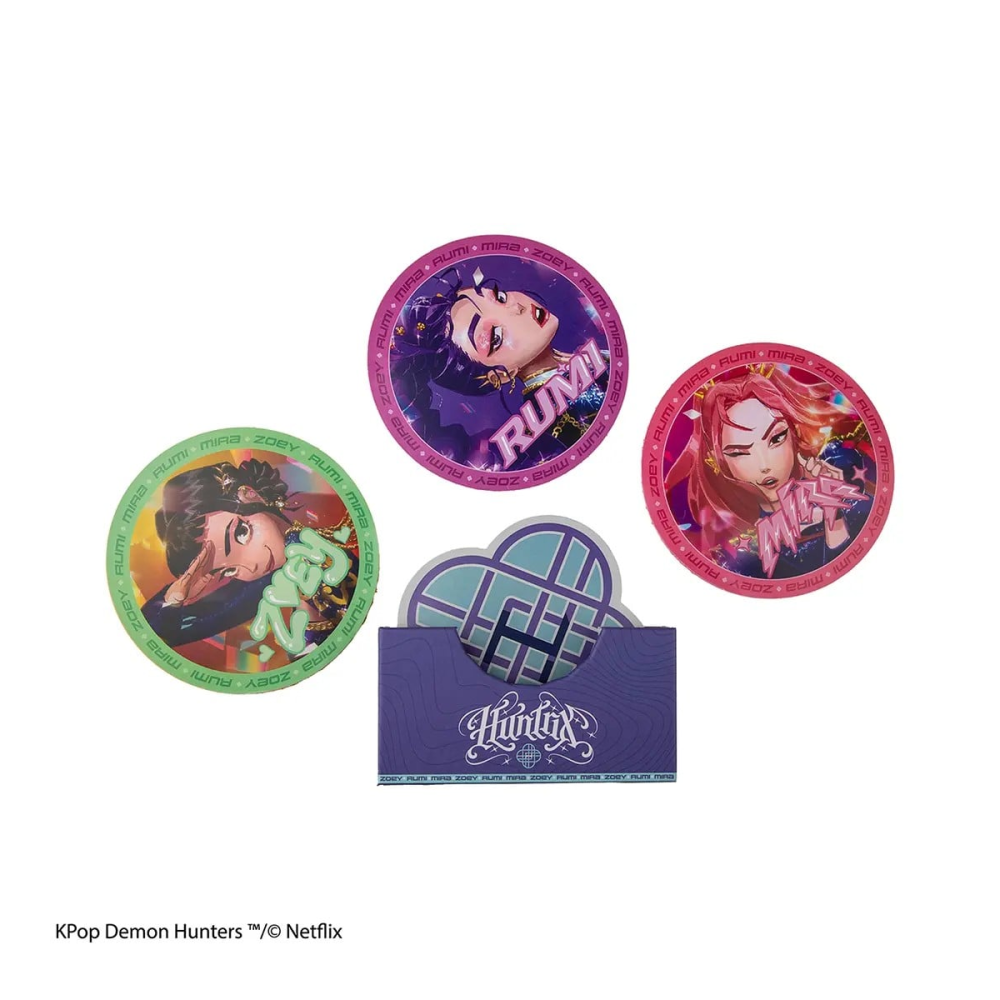KPOP DEMON HUNTER - Huntr/X - Lot de 4 Sous-verres