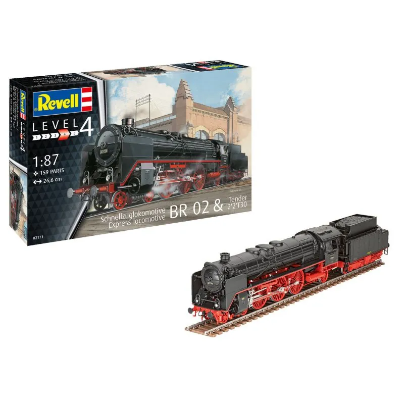 Maquette Locomotive br 02 & tender 2'2't30