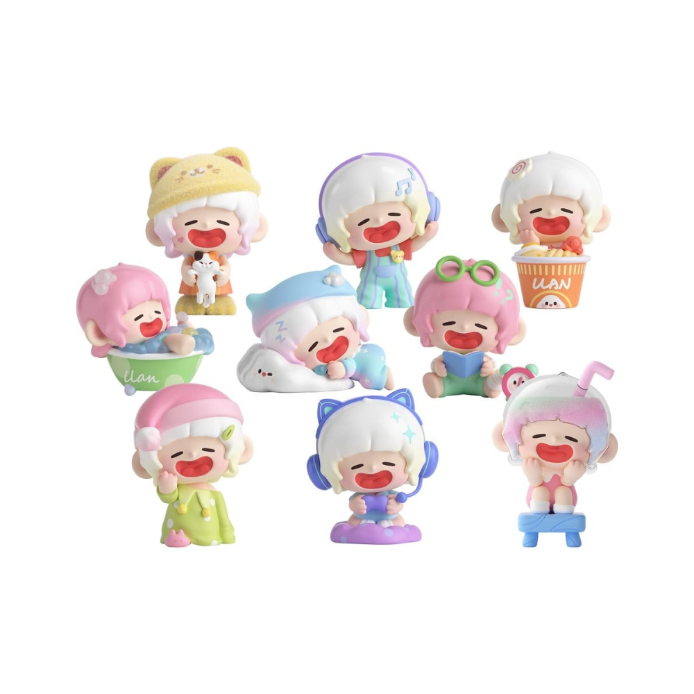 Original Character pack de 8 boîte-mystère figurines Lazy Home Diary 9 cm