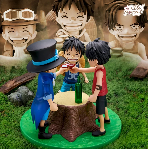One Piece - Figurine - Ace Sabo & Luffy - Dramatic Memories - Revible Moment