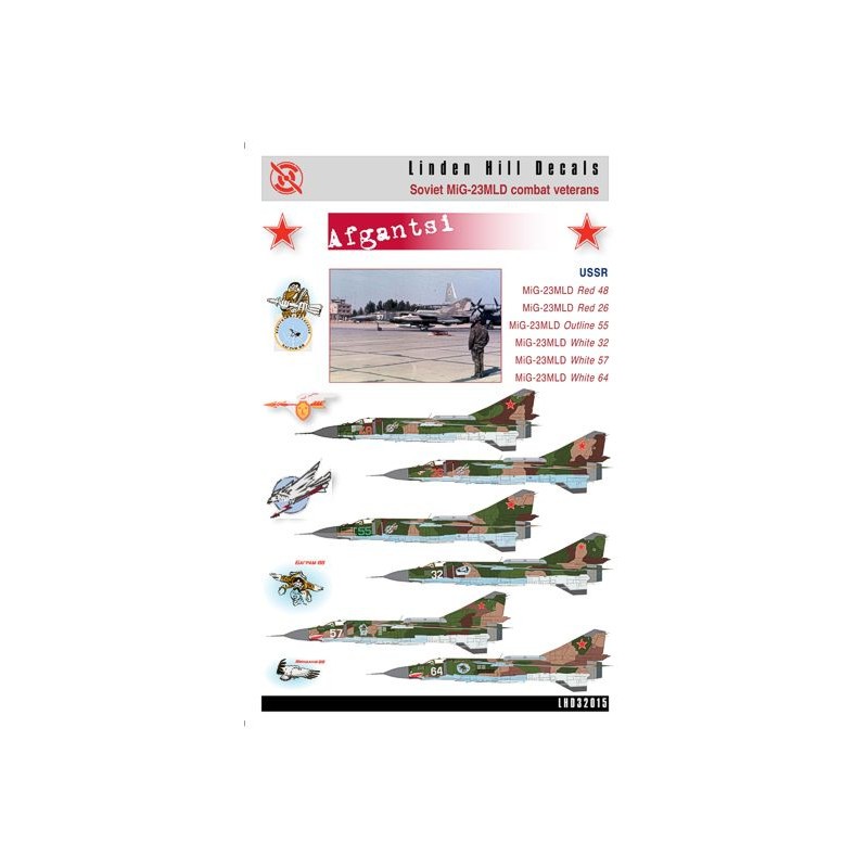 Décal Mikoyan MiG-23MLD Mikoyan MiG-23MLD 'Afgantsi'