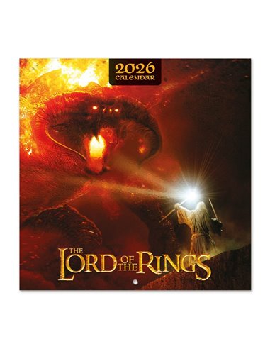 Calendario 2026 30x30 el Señor de los Anillos