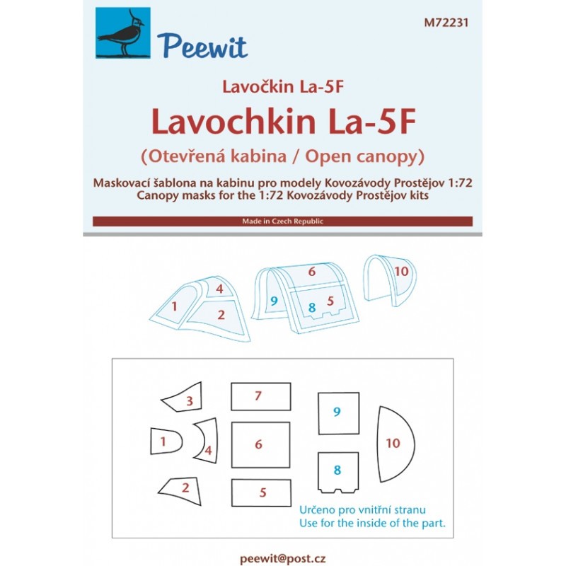 Accessoire Lavochkin La-5F open (conçu pour être utilisé avec les kits Kovozavody Prostejov)