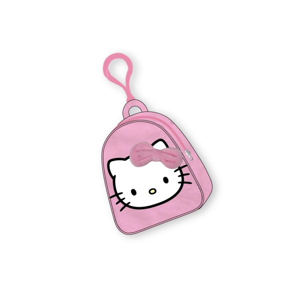 HELLO KITTY - Head - Mini Sac à Dos Porte-clés Peluche
