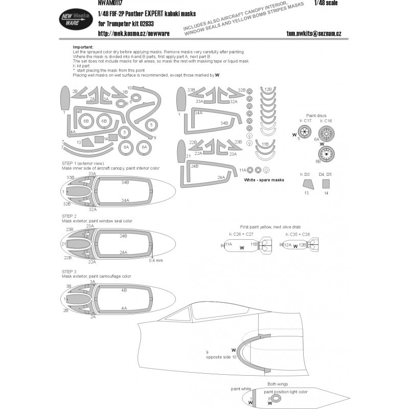 Accessoire Grumman F9F-2P Panthère