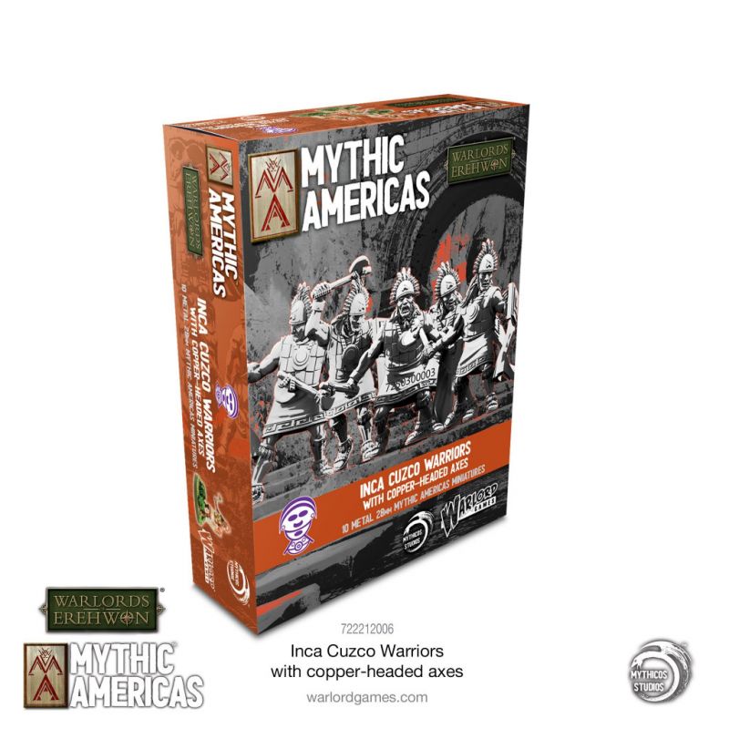 Jeu de figurine Guerriers de Cuzco avec des haches à tête de cuivre