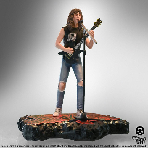 Death statue Rock Iconz Chuck Schuldiner II 22 cm - Knucklebonz