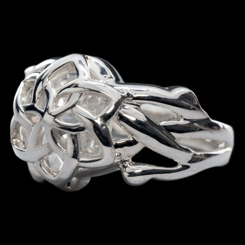 Le Seigneur des Anneaux bague de Galadriel Nenya (argent sterling) Taille 6.75
