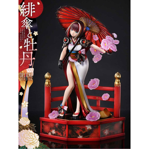 Original Illustration by Fuzichoco statue 1/7 Prisma Wing Scarlet Umbrella And Peony Deluxe Version 32 cm - PRIME 1 STUDIO