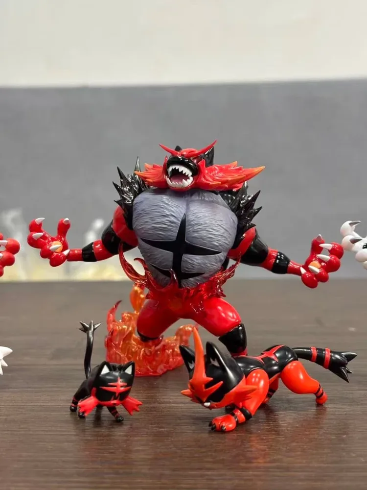 [PREORDER] 1/20 Scale World Figure [MOYU] – Litten & Torracat & Incineroar