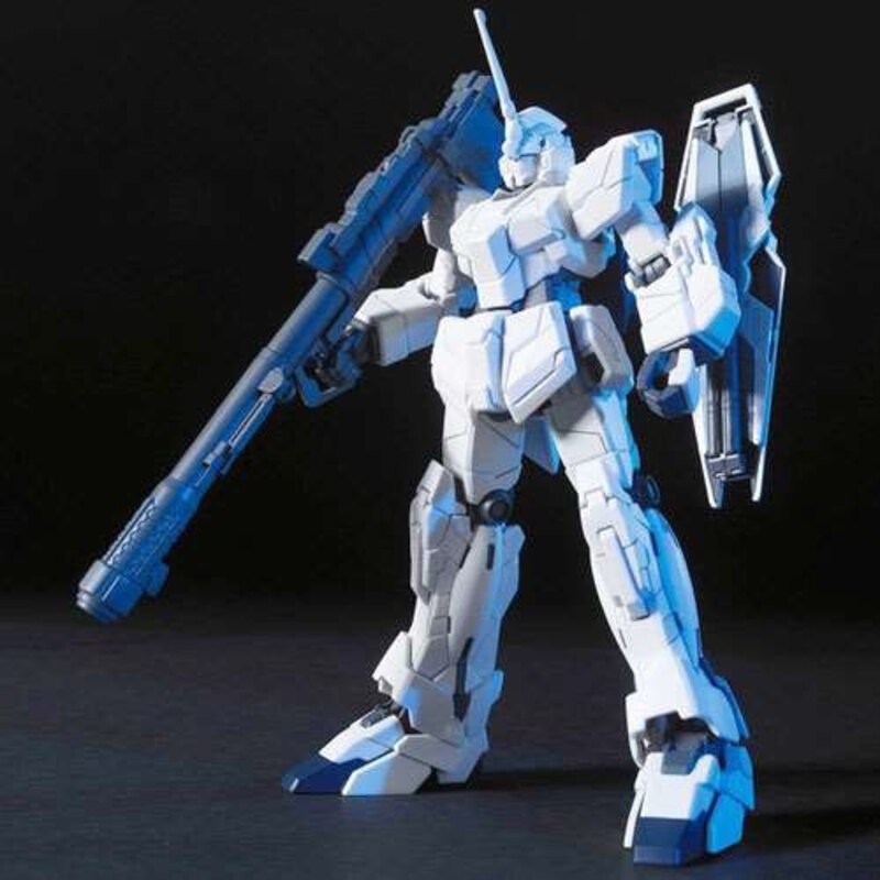 Gunpla Gundam: High Grade - RX-0 Unicorn Gundam Unicorn Mode 1: 144 Model Kit