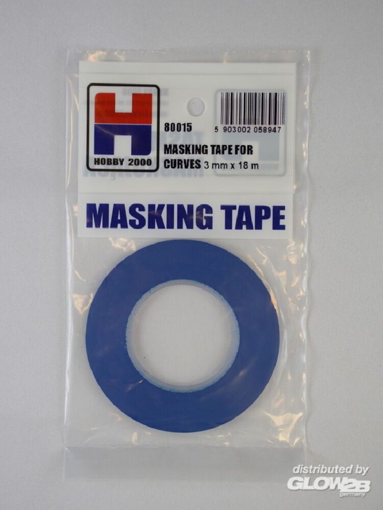 Ruban de masquage pour courbes 3 mm x 18 m