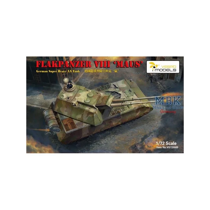 Maquette Flakpanzer VIII Maus - Char AA super lourd allemand