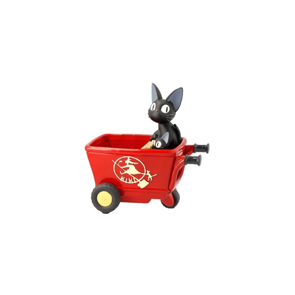 Figurine KIKI LA PETITE SORCIERE - Jiji chariot rouge - Diorama Planter 11.5cm