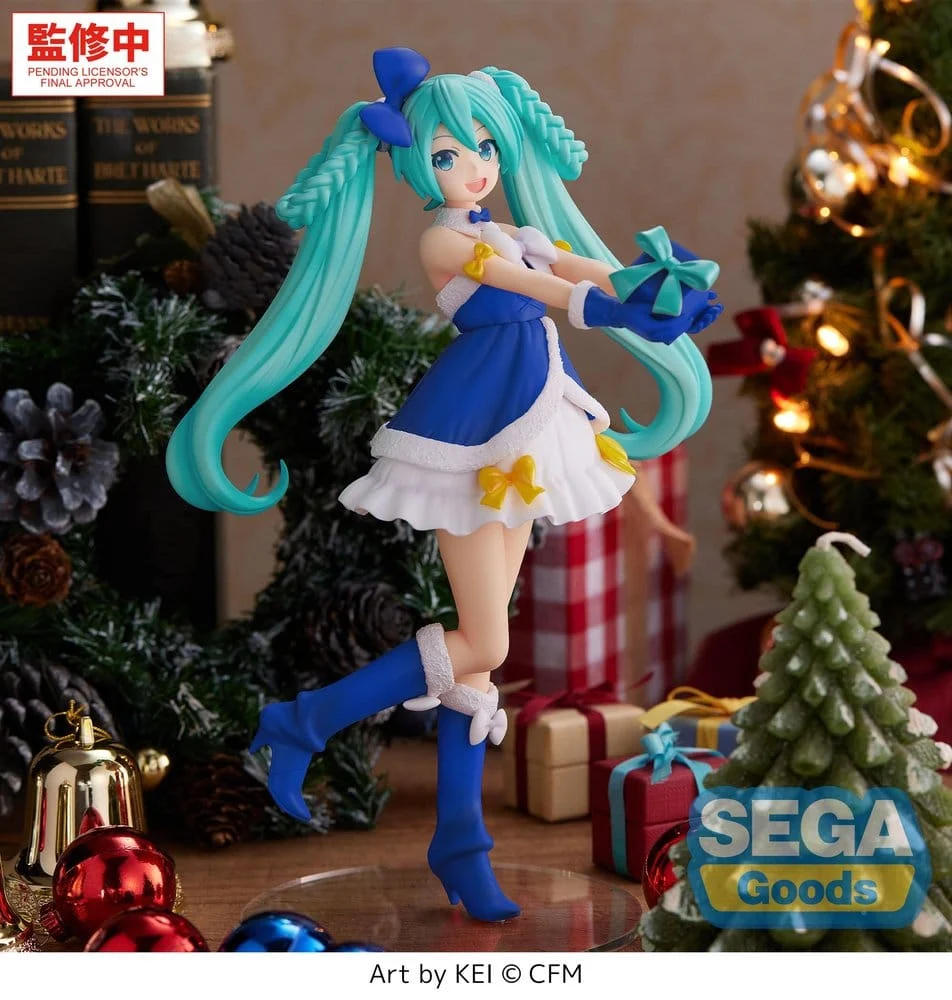 Character Vocal Series 01: Hatsune Miku PVC Figure High Premium Hatsune Miku Sapphire Christmas Ver