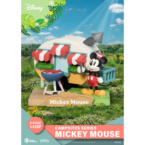 Disney diorama PVC D-Stage Campsite Series Mickey Mouse Special Edition 10 cm - BEAST KINGDOM