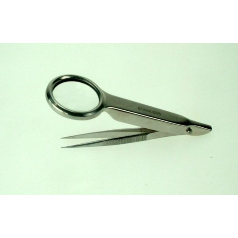 Pince à épiler avec loupe