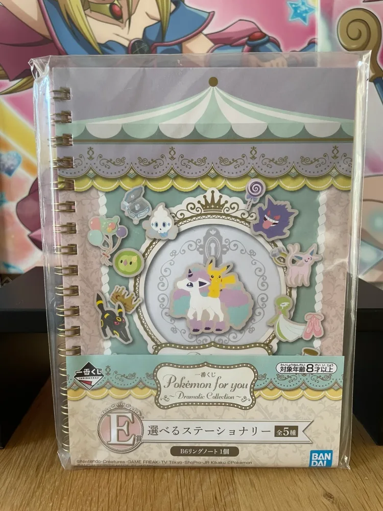 Ring Notebook Pikachu Eevee Ponyta Ichiban Kuji Dramatic Collection Galar Form 13.5 x 18 – Pokémon