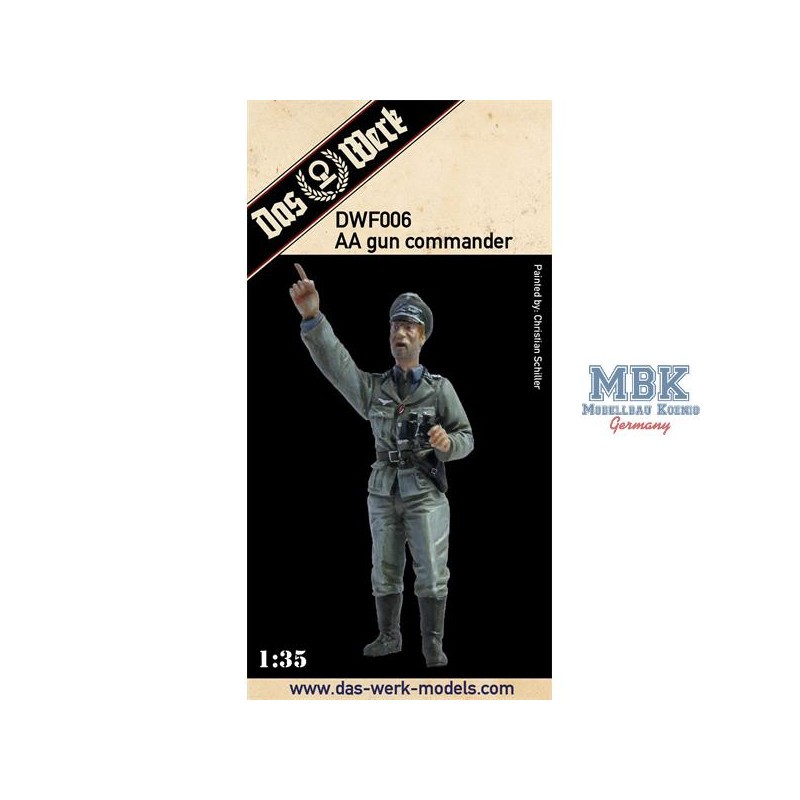 Figurines Commandant de canon AA / Flak Kommandant