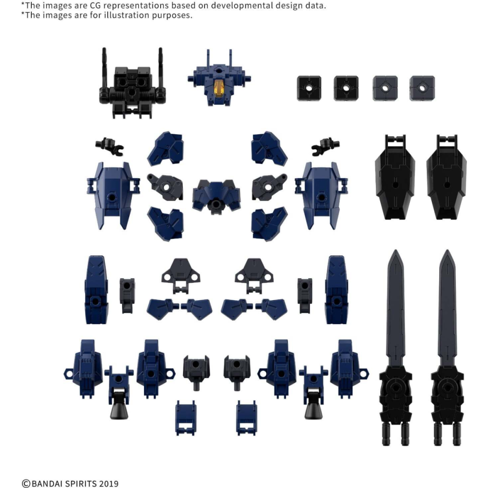 30MM -1/144 Opt Part Set 25 (Full Armor Unit 3/Multi-Joint) -Model Kit