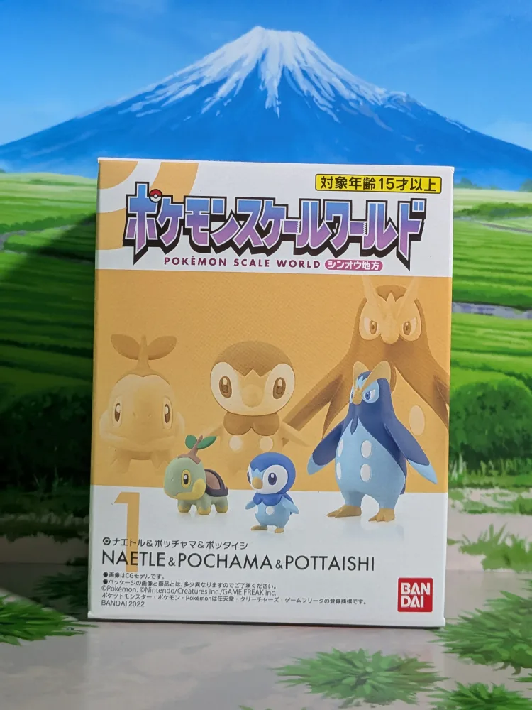 Pokémon Scale World Sinnoh – Tortipouss, Tiplouf & Prinplouf · Turtwig, Piplup & Prinplup (Neuf)