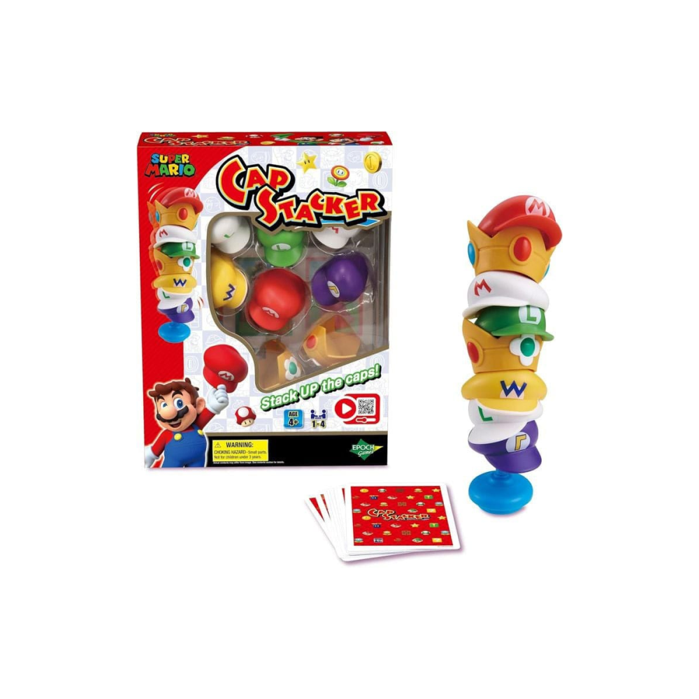 Jeu de plateau Super Mario jeu Piranha Cap Stacker
