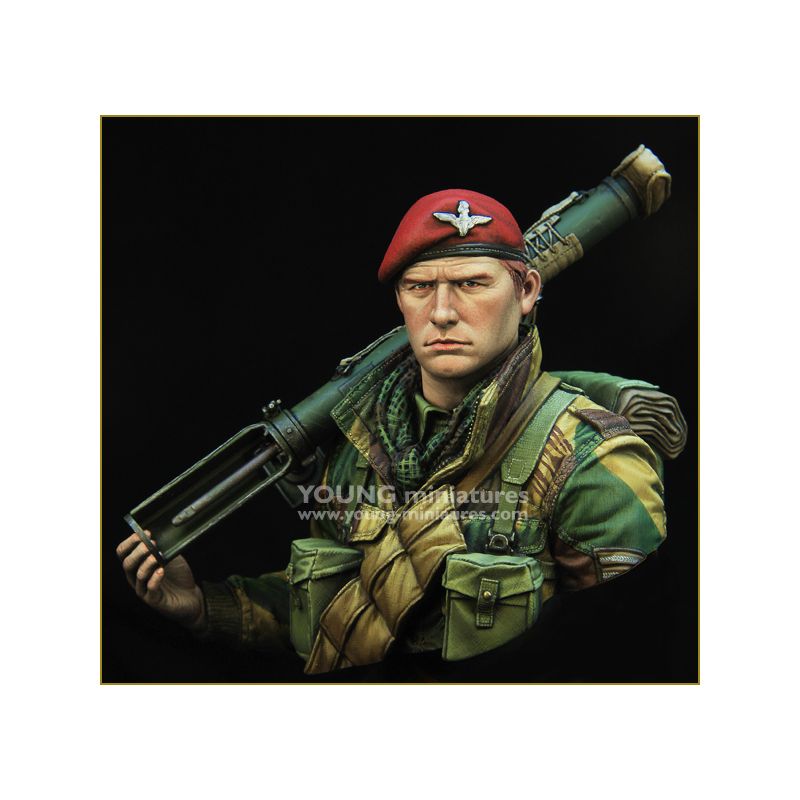Figurines Aéroporté britannique de la seconde guerre mondiale avec piat
