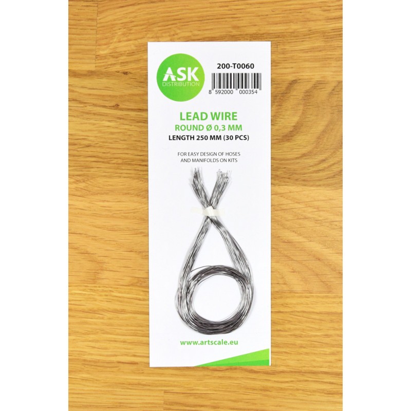 Fil conducteur - Rond Ø 0,3 mm x 250 mm (30 pcs)