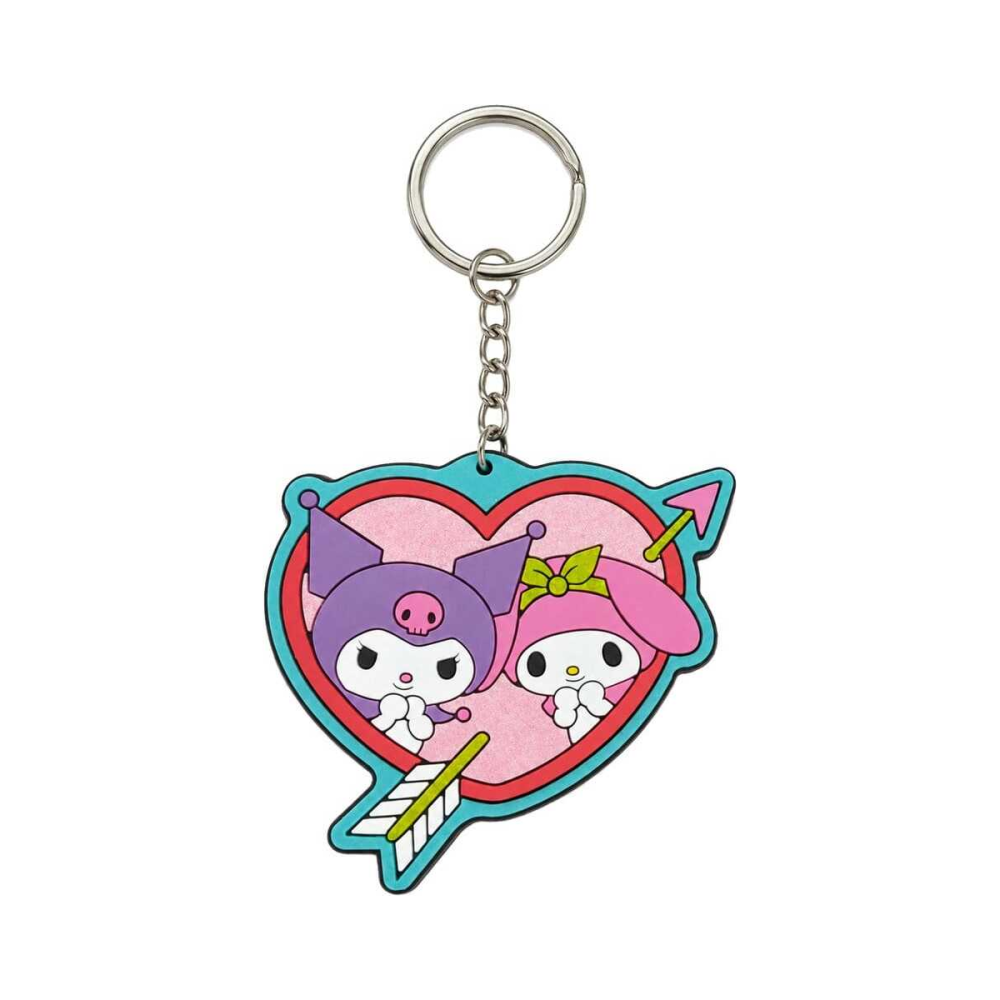 Sanrio porte-clés caoutchouc Kuromi & My Melody 6 cm