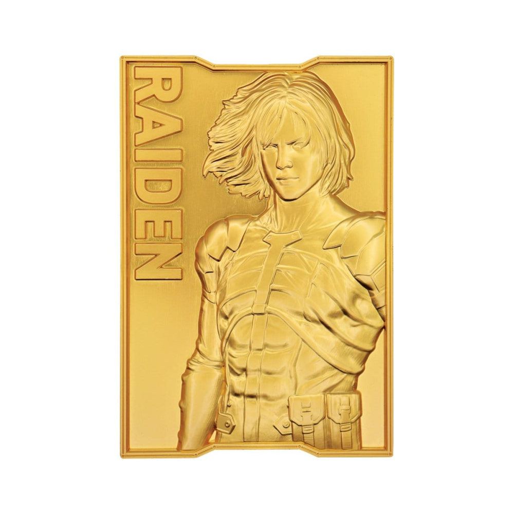 Metal Gear Solid 2 Lingot Raiden 24k Gold Plated Limited Edition