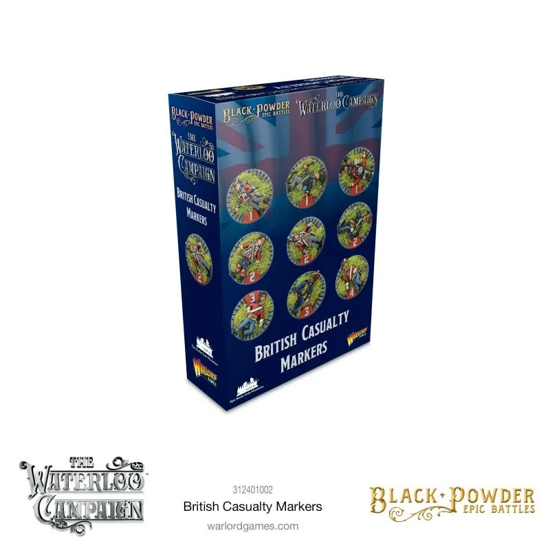Jeu de figurine Black Powder Epic Battles: Napoleonic British casualty markers (SPLASH!)