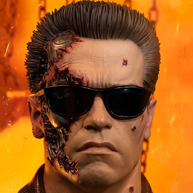 Réplique – TERMINATOR 2 Masque T-800 Model 101 Battle Damaged PureArts