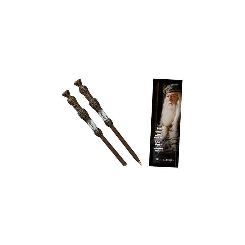 HARRY POTTER Stylo Baguette & Marque-page Dumbledore Noble Collection – Collection