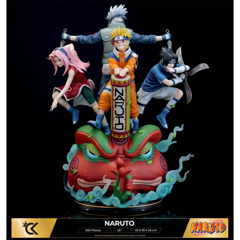 Statuette Naruto Statue Resine 1/6 Naruto Sasuke Sakura Kakashi 45cm