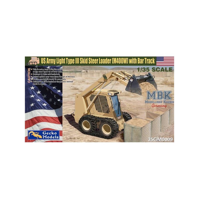 Maquette US ALType III Skid Steer Ldr. (M400W) avec rail de guidage