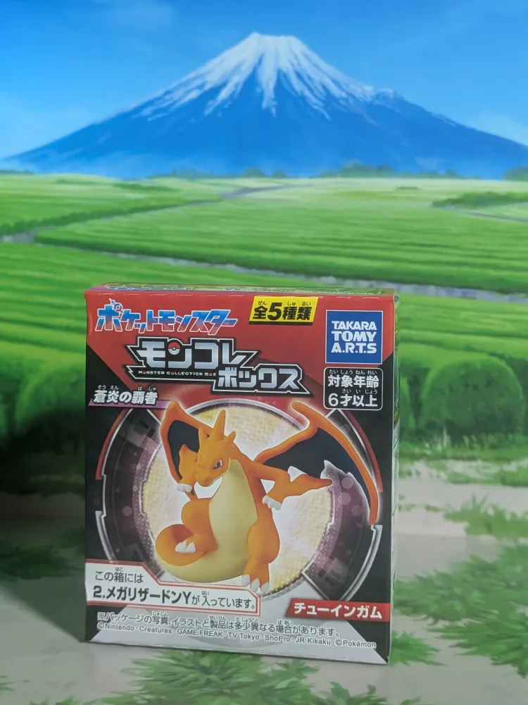 Mega Charizard Y (~5cm) – Dracaufeu Y – Blue Flame Champion – Takara Tomy Arts Moncolle Box