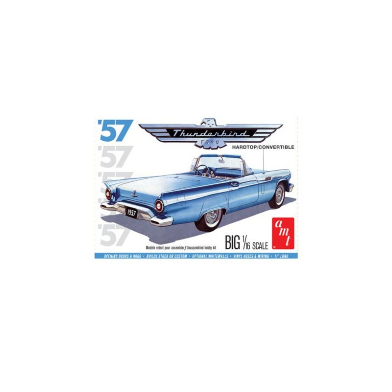 Maquette voiture Maquette de voiture en plastique 1957 Ford Thunderbird 1:16