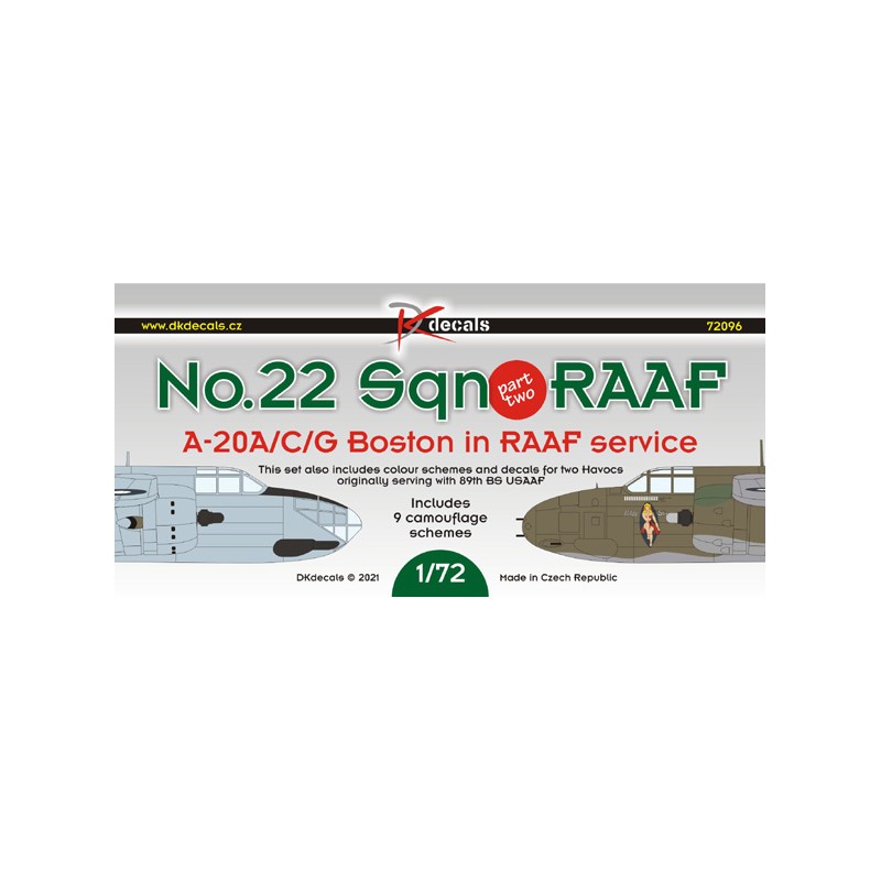 Décal N ° 22 Sq. RAAF (A-20A/C/G)