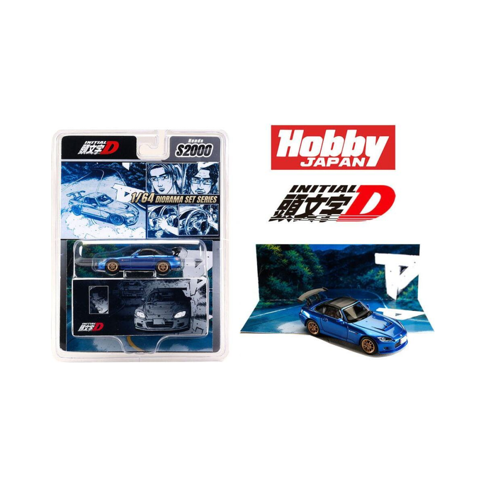 Figurine Initial D 1/64 Honda S2000 Toshiya Joshima Vs Takumi Fujiwara