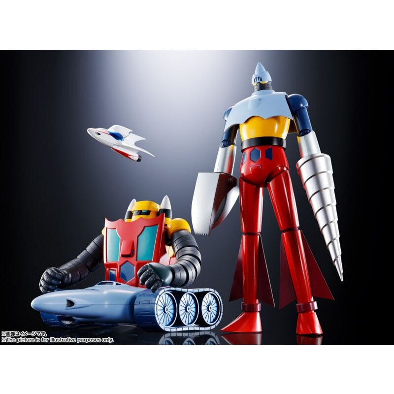 Figurine Getter Robo Soul Of Chogokin GX-91 Getter 2&3 D.C. Tv Anime Version 18cm
